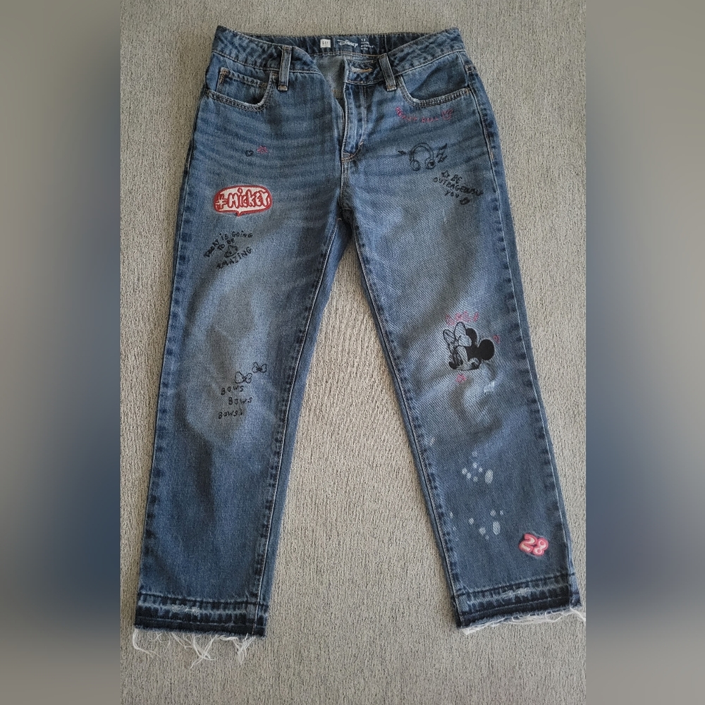 Gap Kids Disney size 12 girls jeans Minnie Mouse